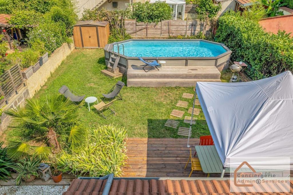 Maison A Lyon Parilly Avec Piscine, Jardin, Parking Prive & Proche Eurexpo Vénissieux Dış mekan fotoğraf